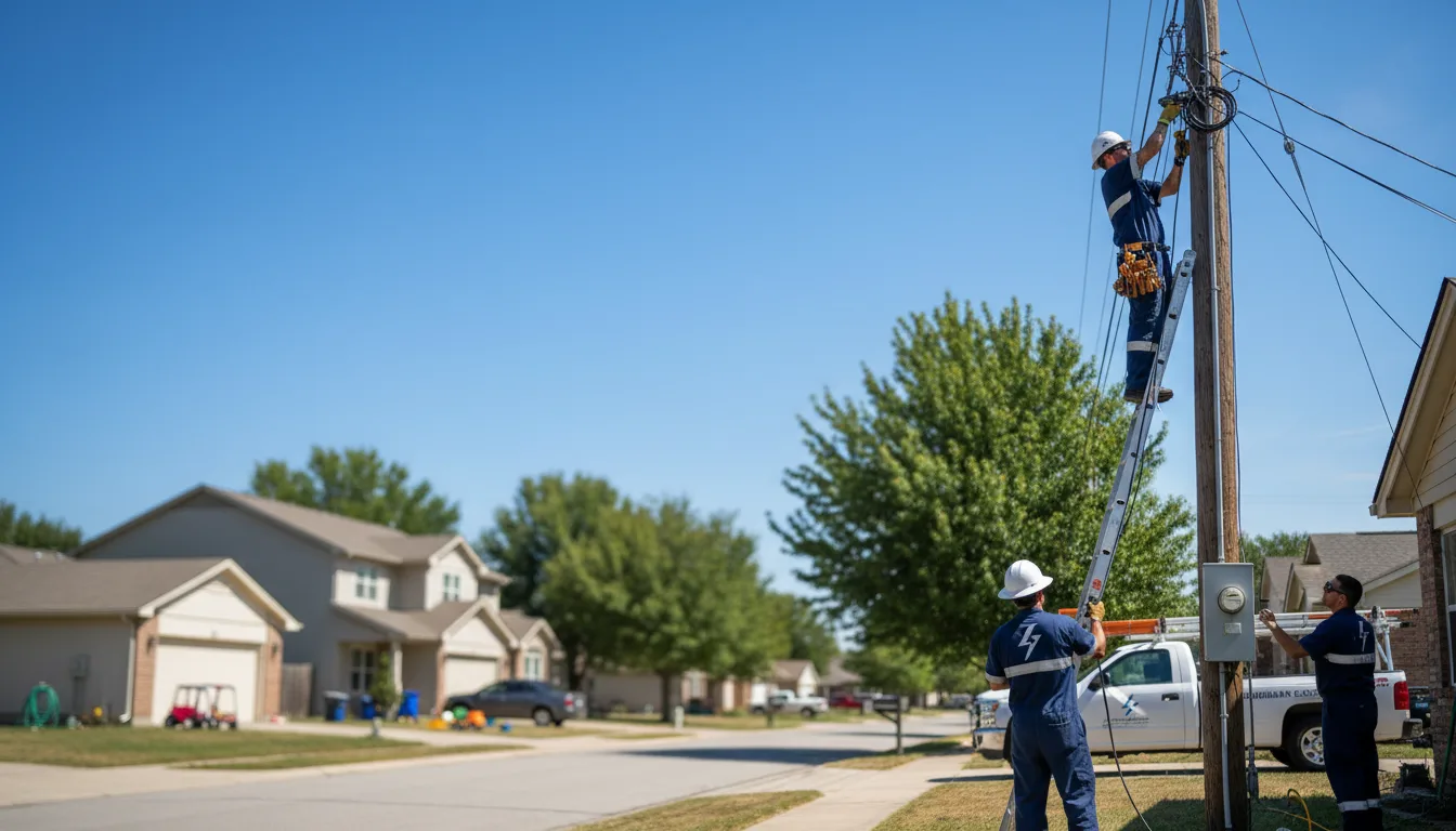 Residential electrician providing installation services in Dublin, GA